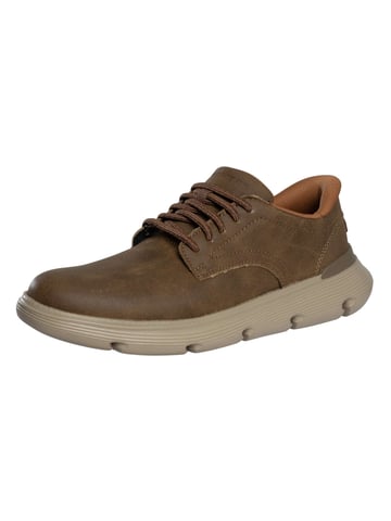 Skechers Slip-ins Garza Leather Trainers, Grey