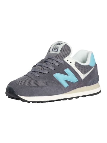 New Balance 574 Suede Trainers, Grijs