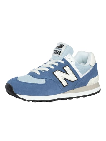 New Balance 574 Suede Trainers, Blauw