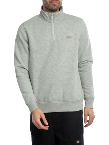 Dickies Oakport Quarter Zip Sweatshirt, Grey
