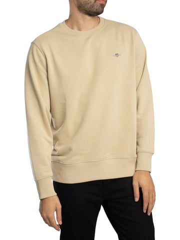 GANT Regular Shield Sweatshirt, Beige