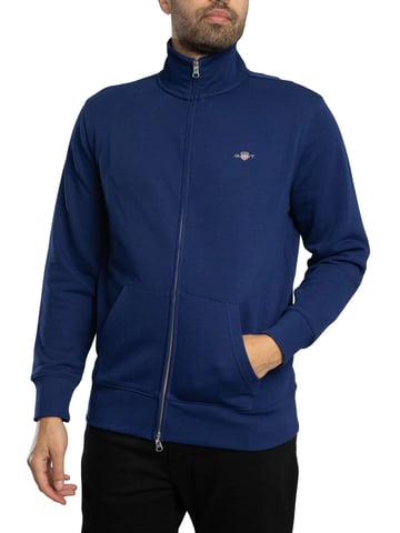 GANT Regular Shield Full Zip Track Top, Blue