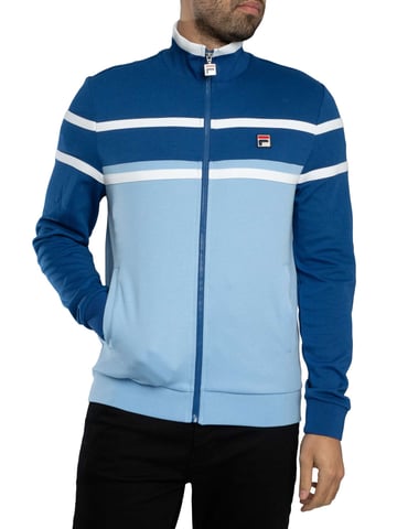 Fila Giovanni Contrast Panels Track Jacket, Blue