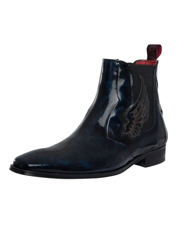 Jeffery West Wings Leather Chelsea Boots, Blue