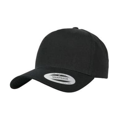 Flexfit Klassieke 5 Paneel Snapback Cap (Zwart)