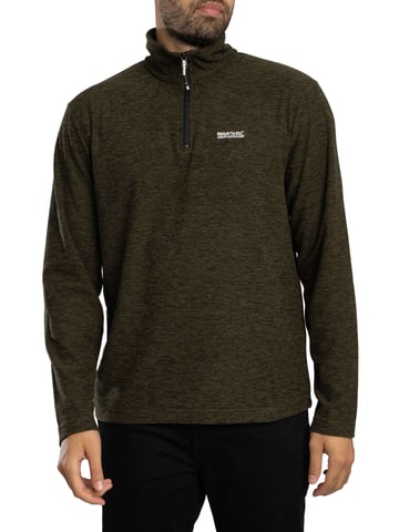 Regatta Thompson Marl Half Zip Fleece, Green