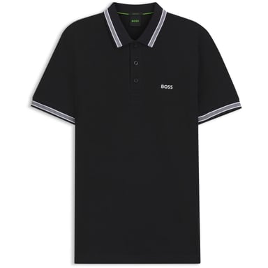 Boss Mens Paddy Contrast Tipped Polo Shirt (Dark Blue)