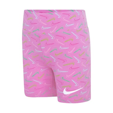 Nike Girls Swoosh Logo Biker Shorts (Pink)