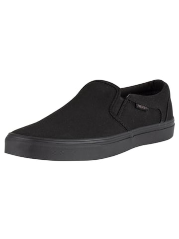 Vans Asher Canvas Trainers, Black