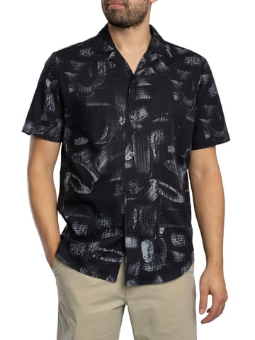 HUGO Ellino Shortsleeved Shirt, Black