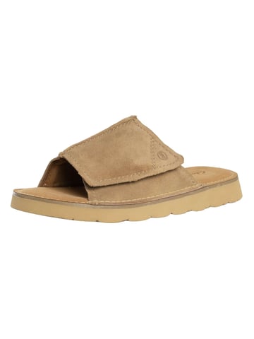 Clarks Solsbury Suede Sliders, Brown