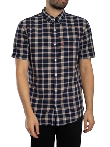 Levi's Sunset Short Sleeved Shirt, Blue