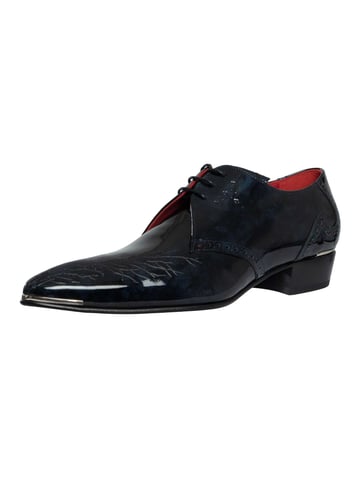 Jeffery West Branch Brogue Leather Shoes, Blue