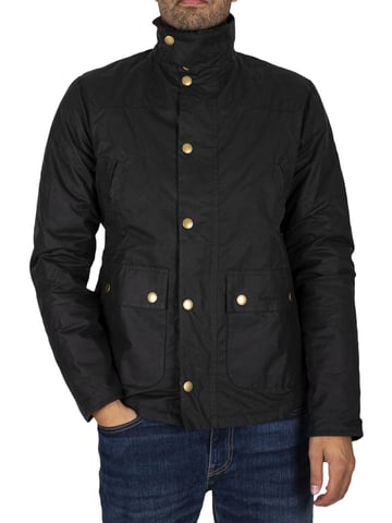 Barbour Reelin Wax Jacket, Green