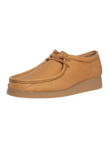 Clarks Wallabee Evo Leather Trainers, Brown