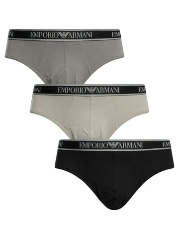 Emporio Armani 3 Pack Briefs, Multicoloured