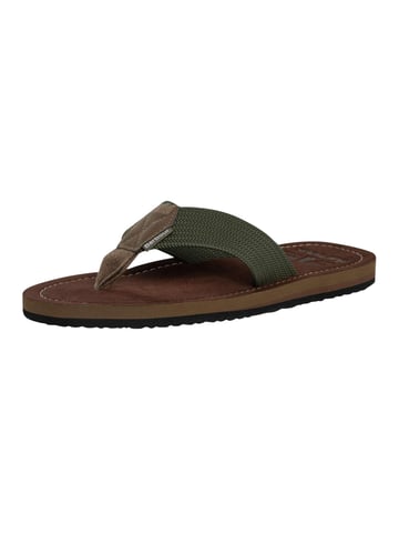 Barbour Toeman Flip Flops, Green