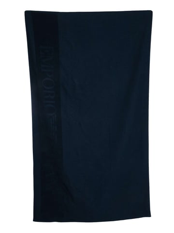 Emporio Armani Waffle Weave Beach Towel, Blue