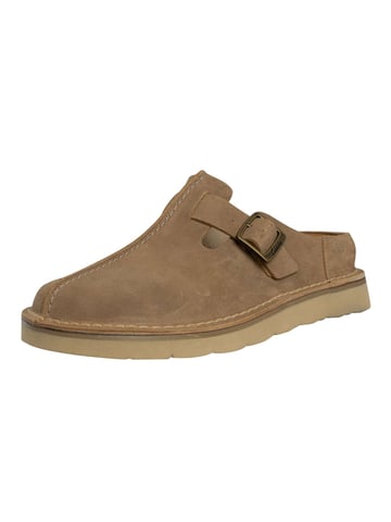 Clarks Solsbury Mule Suede Shoes, Beige