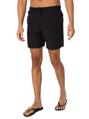 Lyle & Scott Plain Swim Shorts, Black
