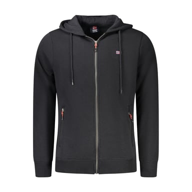 Norway 1963 Black Cotton Men's Hooded Sweatshirt