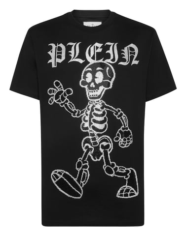 T-Shirt Round Neck Skeleton