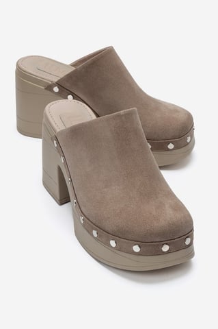 Bellune Leather Block Heel Platform Sandal
