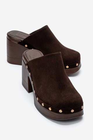 Bellune Leather Block Heel Platform Sandal