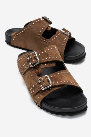 Avenelle Leather Double Band Sandal