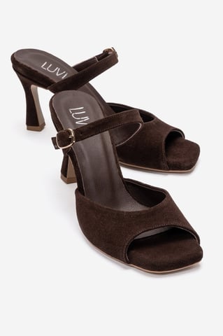 Urael Leather Stiletto Strap Sandal