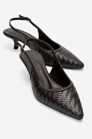 Alvessia Kitten Heel Slingback Pump