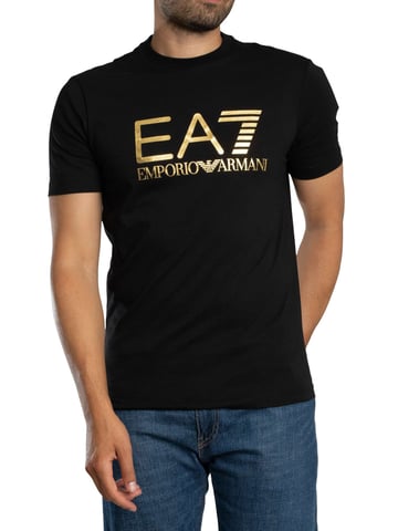 EA7 Slim Logo Graphic T-Shirt, Black