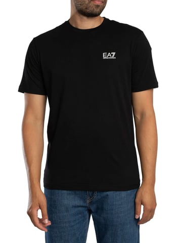 EA7 Back Graphic Brand T-Shirt, Black