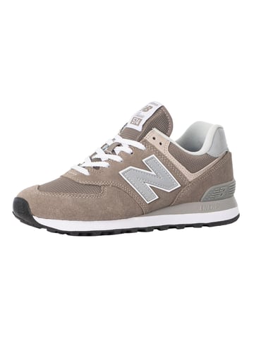 New Balance 574 Classic Suede Trainers, Grey