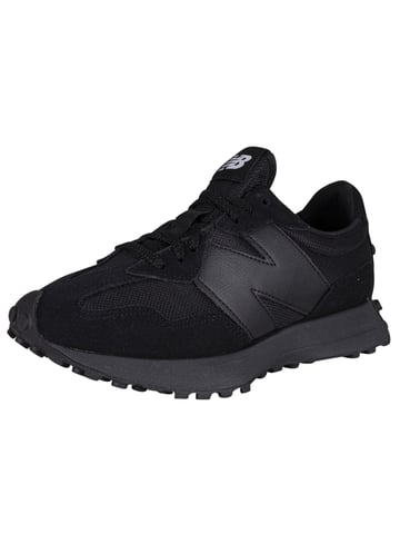 New Balance 327 Suede Trainers, Black