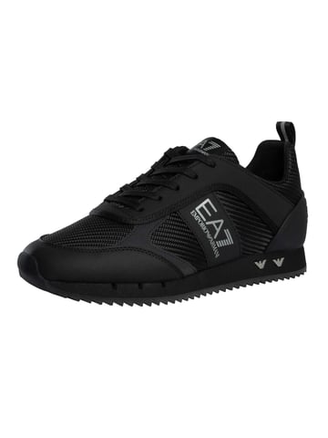 EA7 Carbon Mesh Logo Trainers, Black