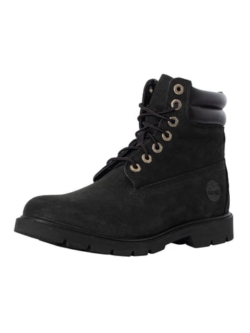 Timberland 6 Inch Basic Leather Boots, Black