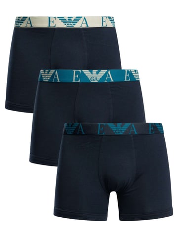 Emporio Armani 3 Pack Boxer Briefs, Blue