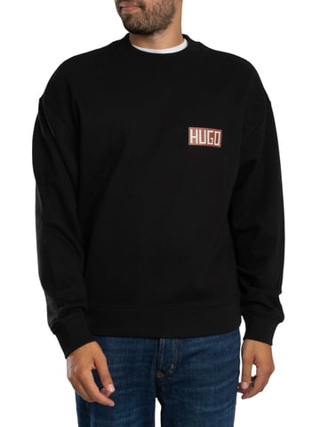 HUGO Durec Back Graphic Sweatshirt, Black