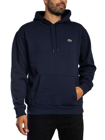 Lacoste Logo Trui Met Capuchon, Blauw