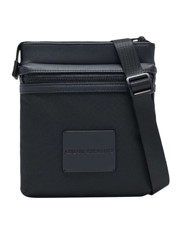 Armani Exchange Box Logo Crossbody Bag, Black