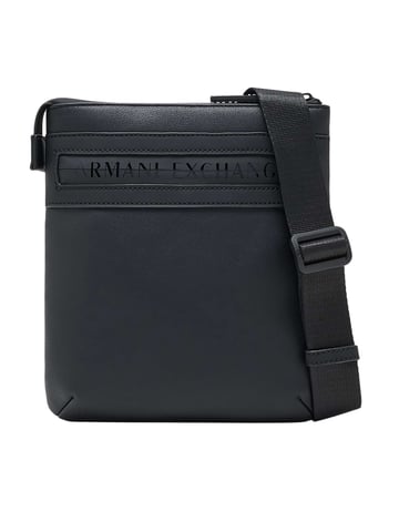 Armani Exchange Flat Crossbody Bag, Black