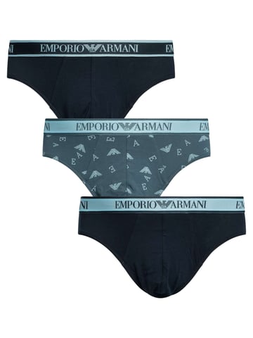 Emporio Armani 3 Pack Briefs, Multicoloured