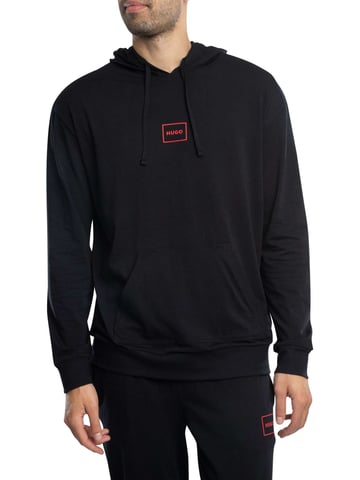 HUGO Laze Lounge Pullover Hoodie, Black