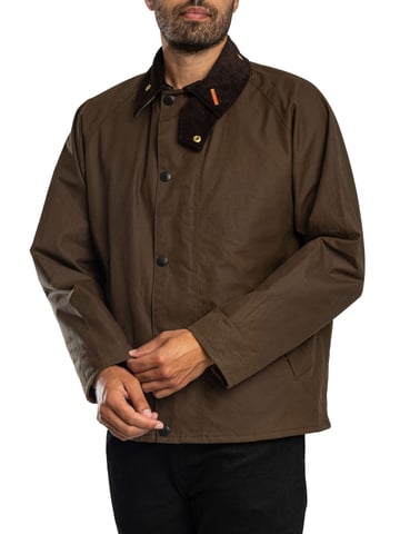 Barbour Icons Transport Wax Jacket, Brown