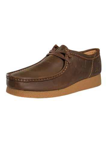 Clarks Wallabee EVO Leather Shoes, Brown