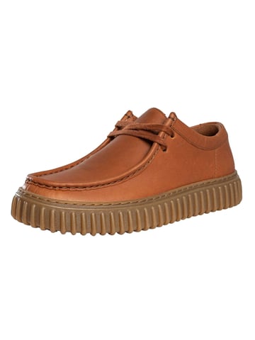 Clarks Torhill Lo Leather Shoes, Brown