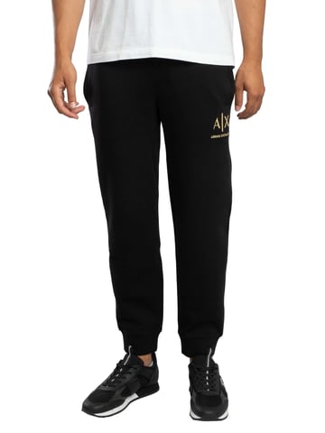 Armani Exchange Logo Joggers, Black