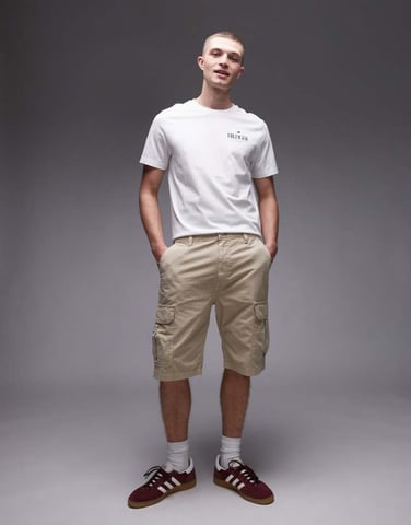 Tommy Jeans Otis cargo shorts in beige