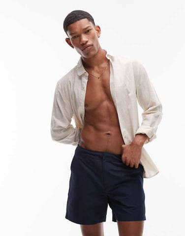 ARKET tailored swim short in navy